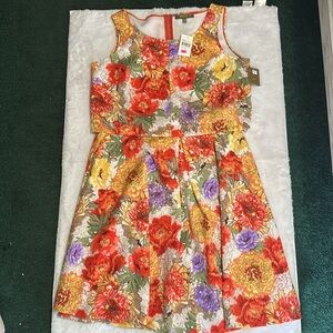 Melonie 2 piece Floral Sleeveless skirt set